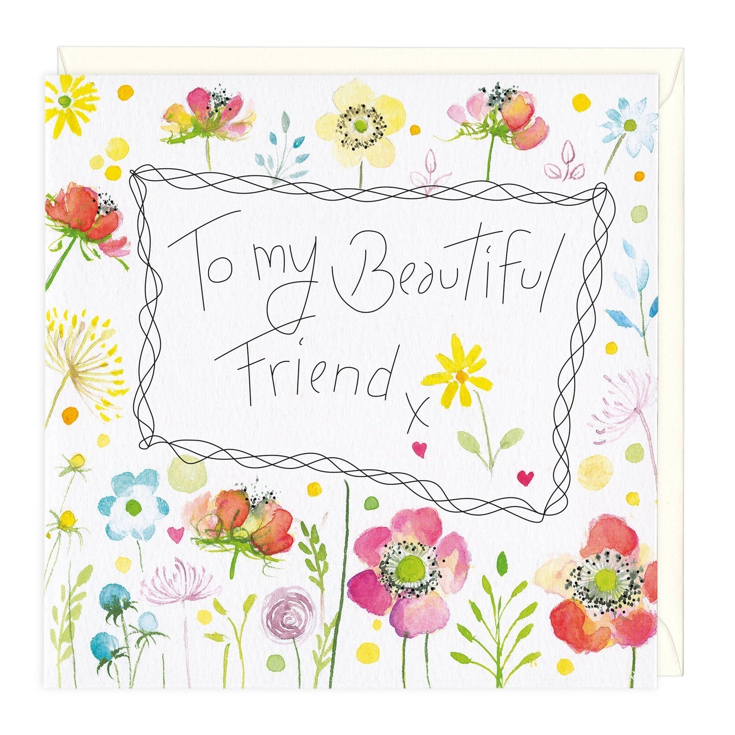 Floral To My Beautiful Friend Card