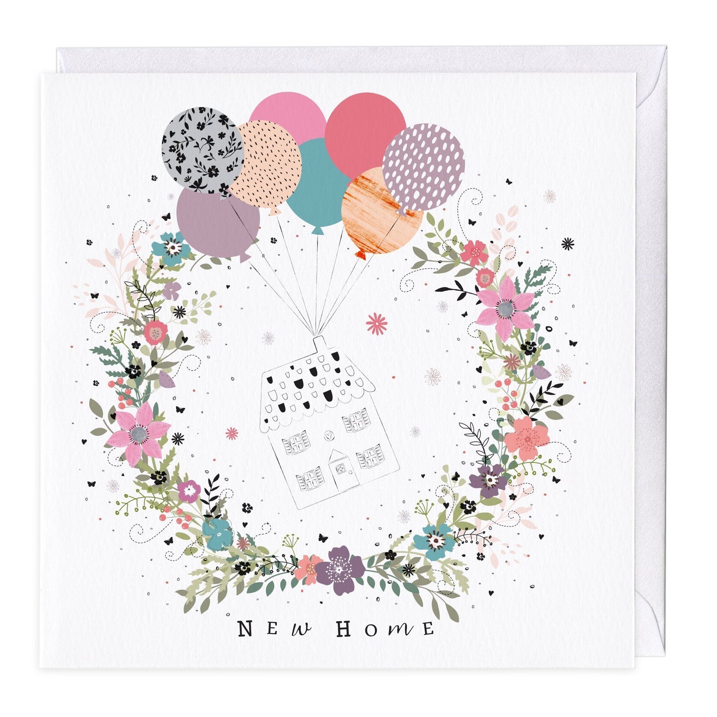 Balloons New Home Card