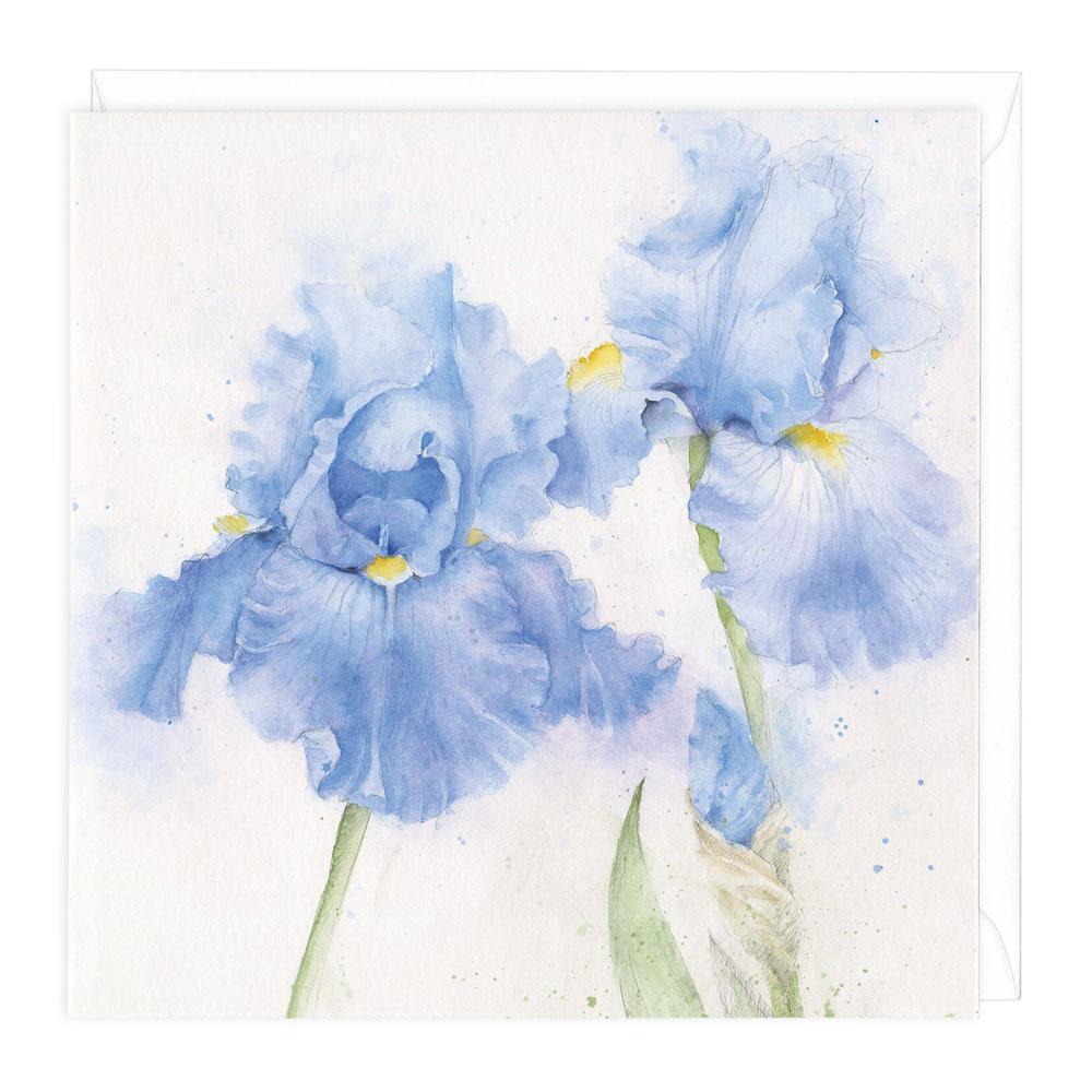 Irisies Floral Art Card