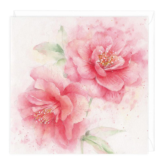 Camellia 1 Floral Art Card