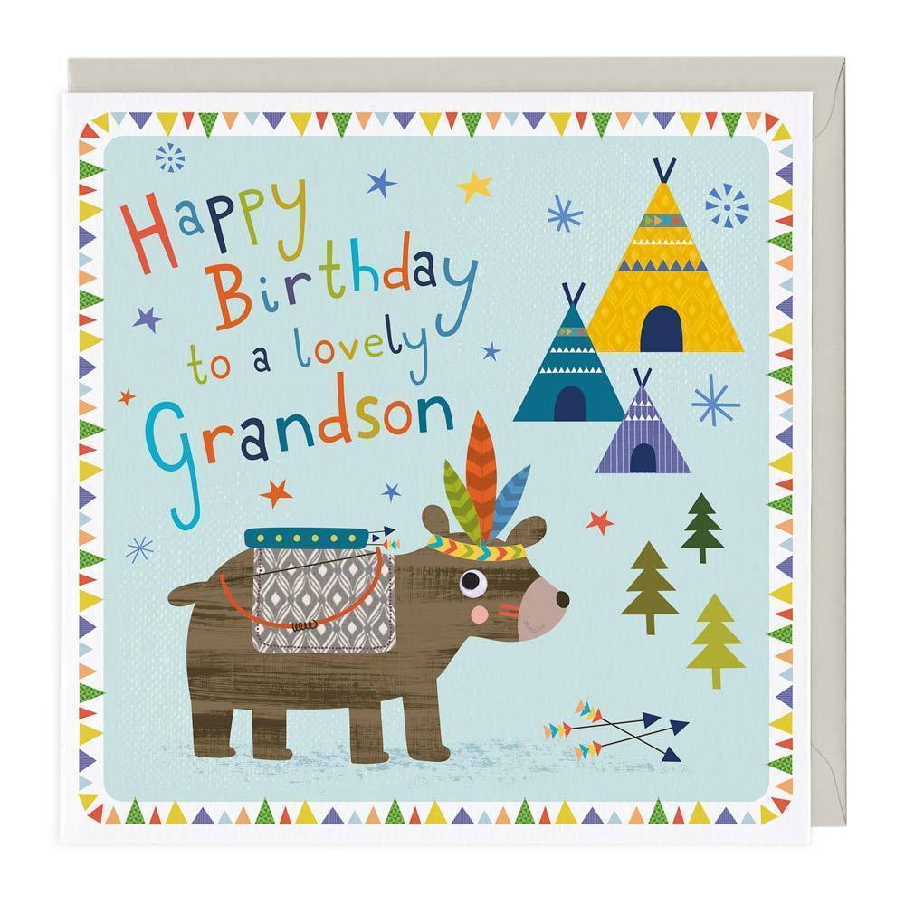 To A Lovely Grandson Birthday Card