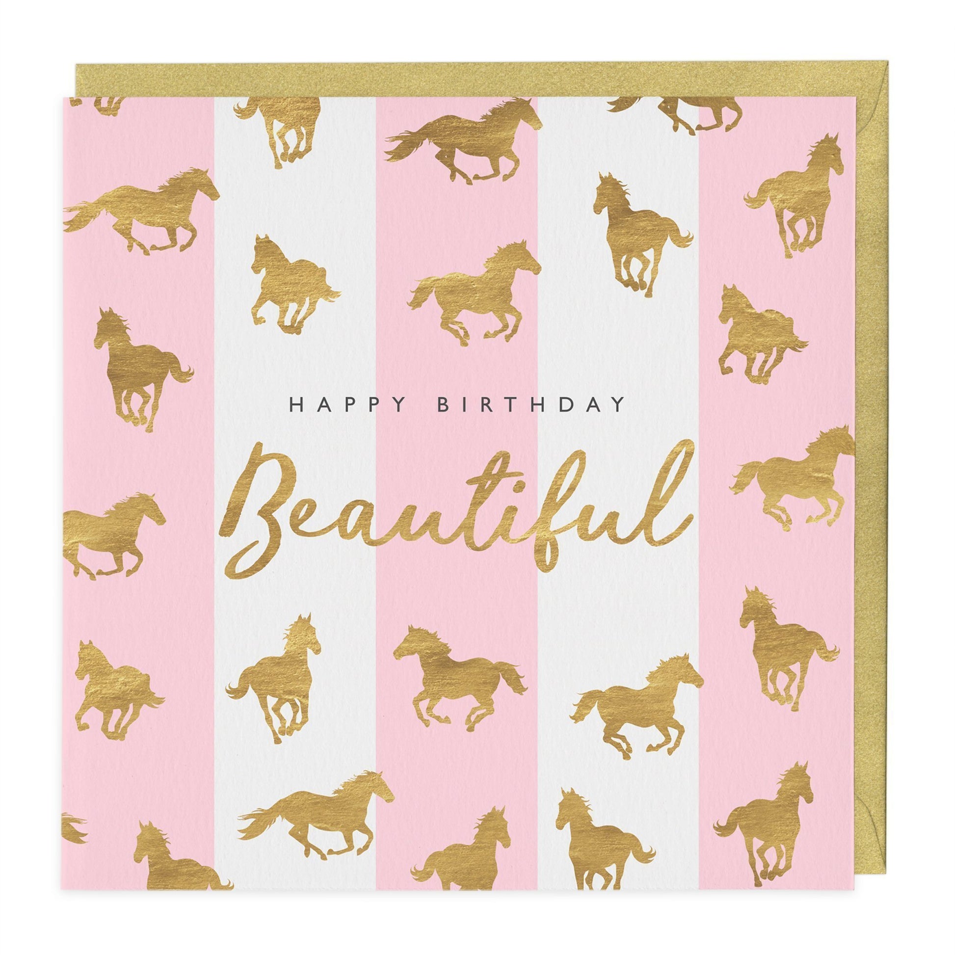 Beautiful Horse Print Birthday Card