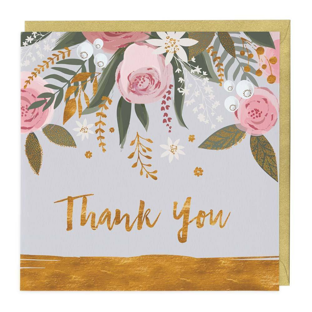 Floral Thank You Card