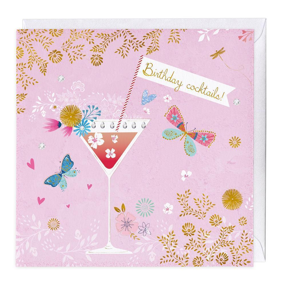 Birthday Cocktails Card