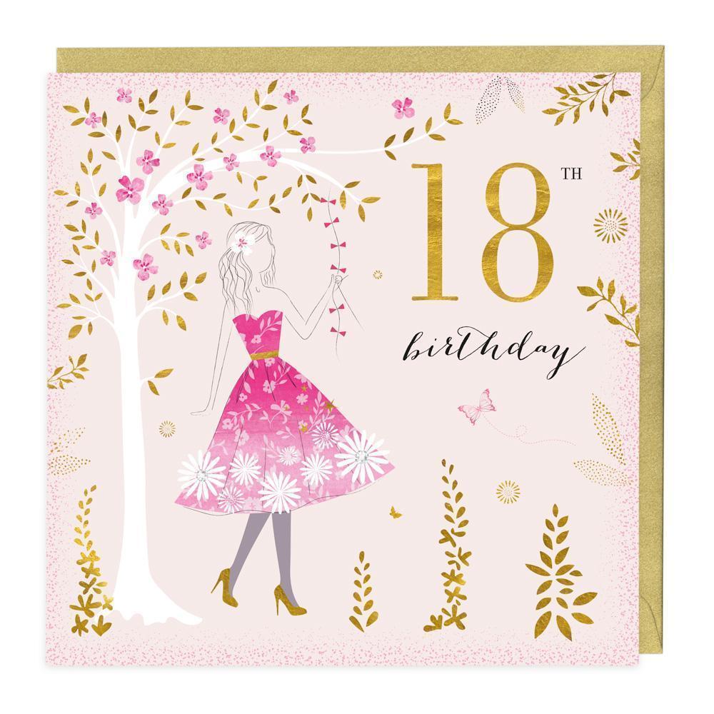 Beautiful 18th Birthday Card