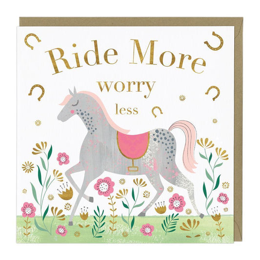 Ride More Worry Less Card