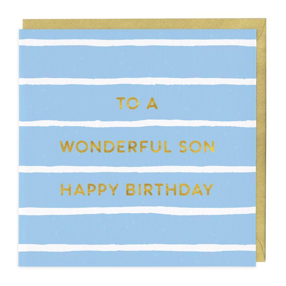 Wonderful Son Birthday Card