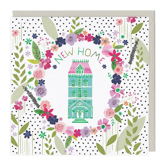 Floral Ring New Home Card