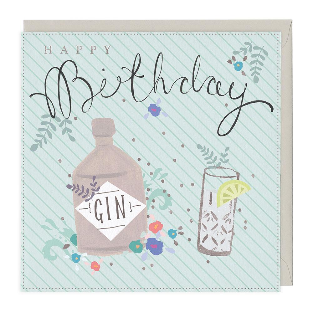 Happy Birthday Gin Card