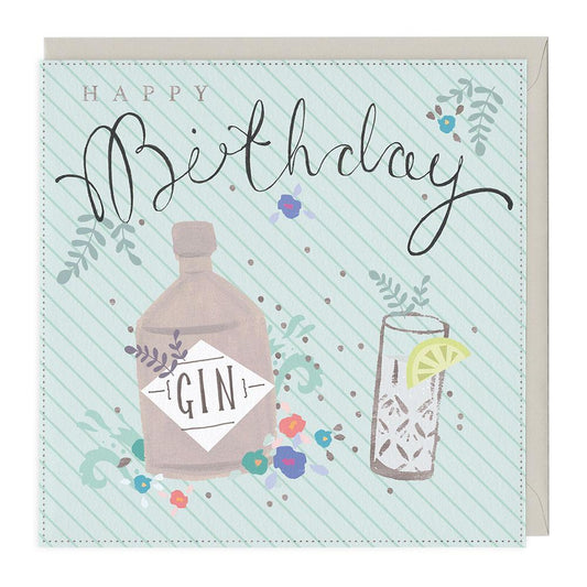 Happy Birthday Gin Card