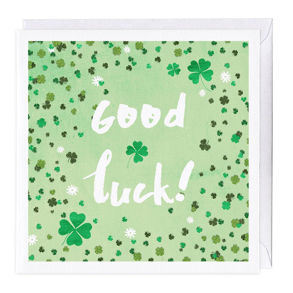 Clover Good Luck Card