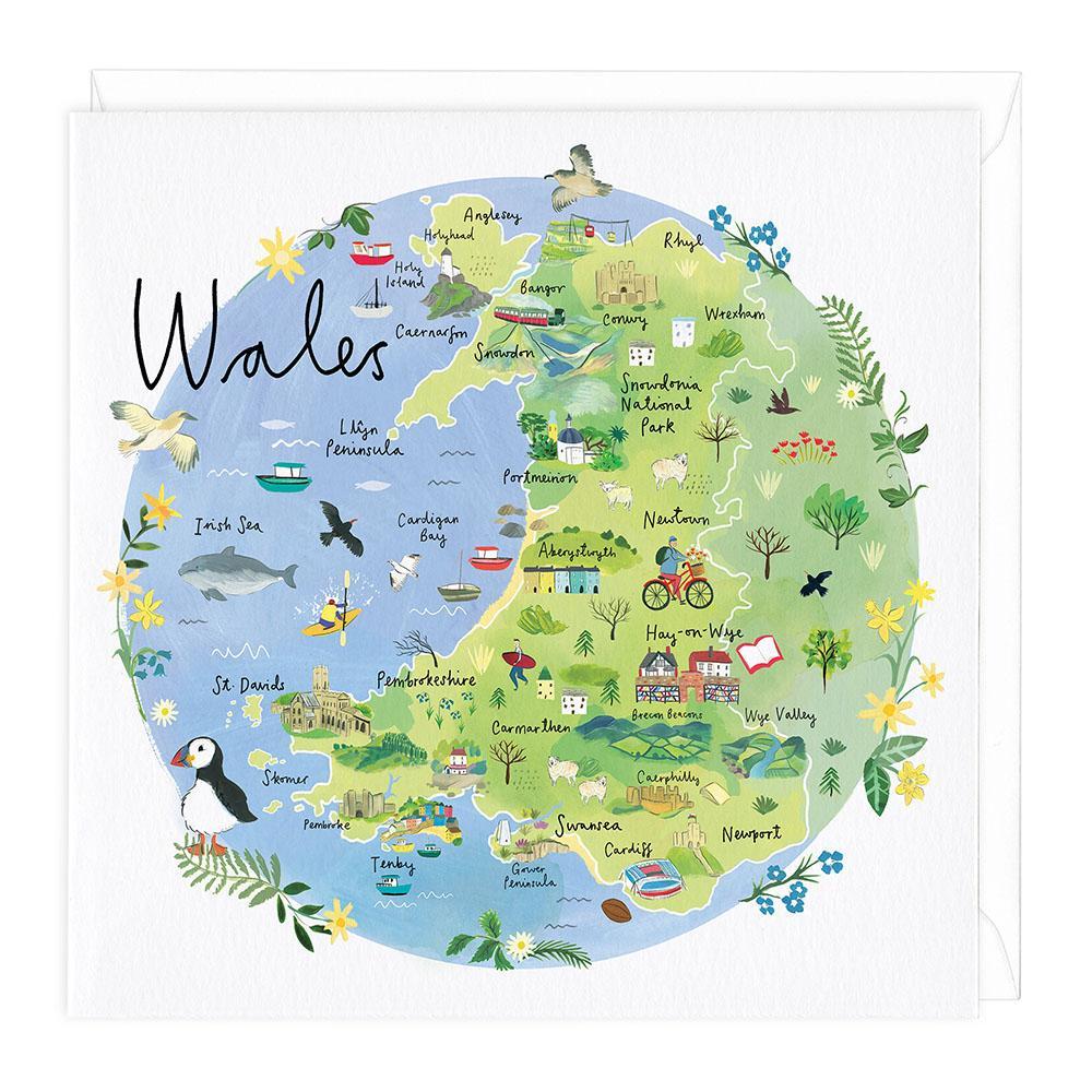 Wales Map Card