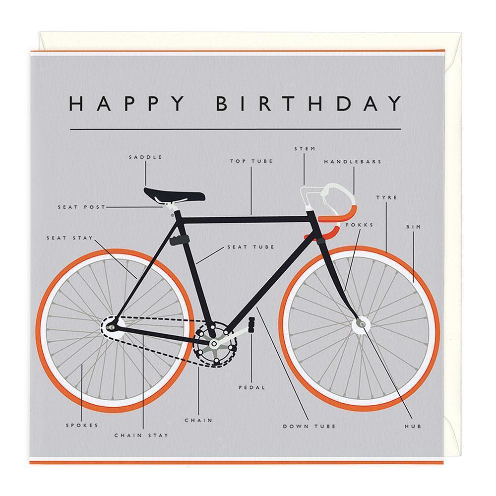 Happy Birthday Bike Card