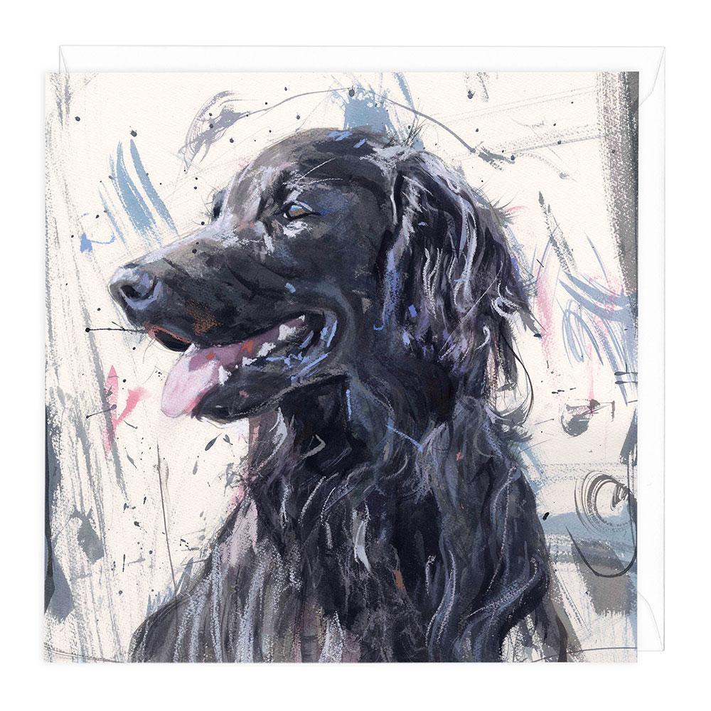 Flat Coat Retriever 3 Greeting Card