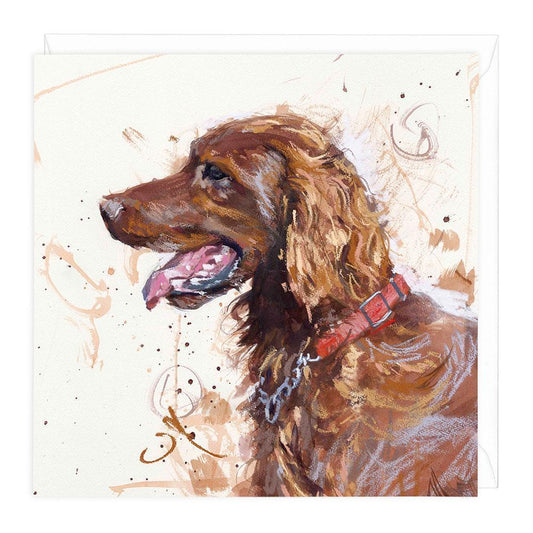 Red Setter Dog Greeting Card