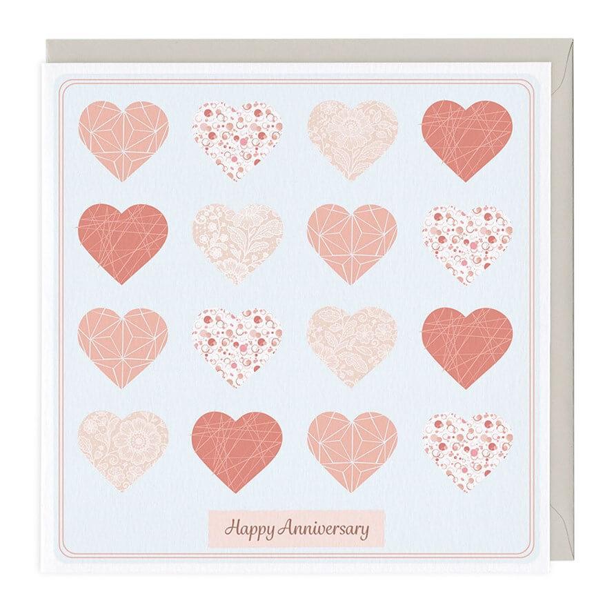 Love Heart Anniversary Card