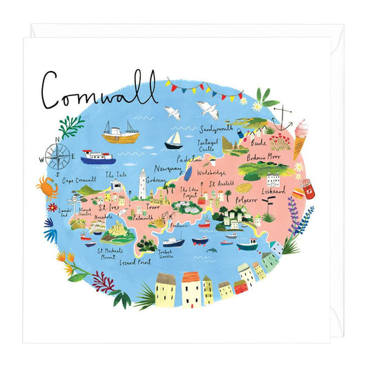 Cornwall Map Card