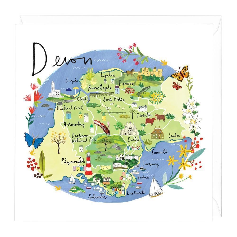 Devon Map Card