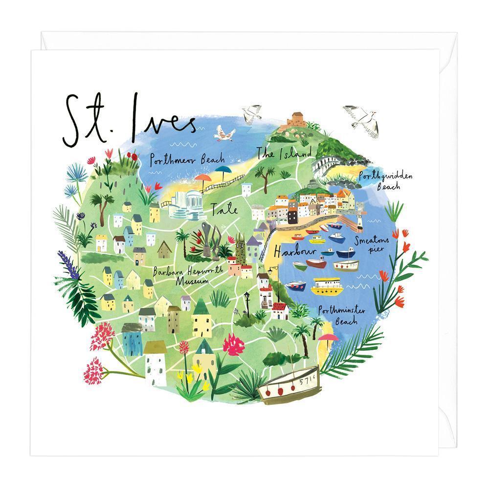 St Ives Map Card