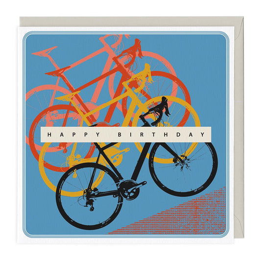 Cycling Happy Birthday Card