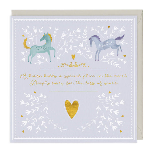 A Horse Holds A Special Place Pet Sympathy Card