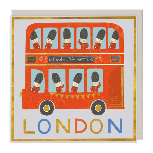 London Bus Greeting Card